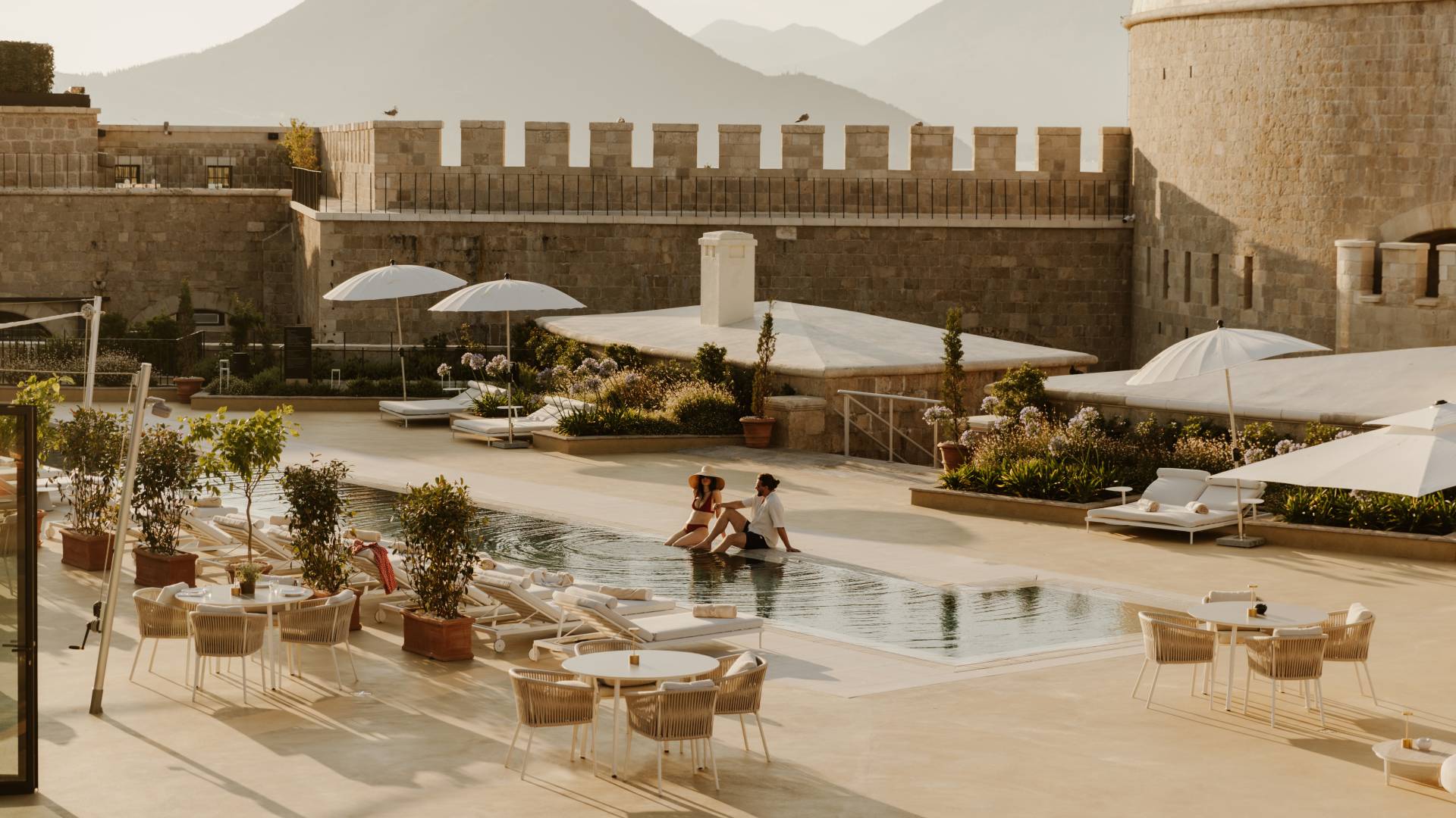 Parasol Mamula Island by Banyan Tree Kotor Bay Montenegro